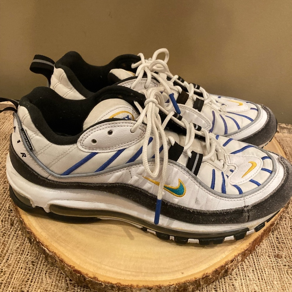Nike Air Max 98 Premium Teal Nebula C11901-902 Women’s Shoe Sneaker Teal & White